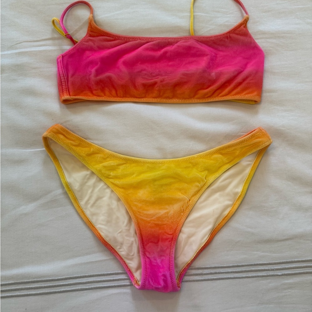 Triangl Swimwear Pink and Yellow Bikini